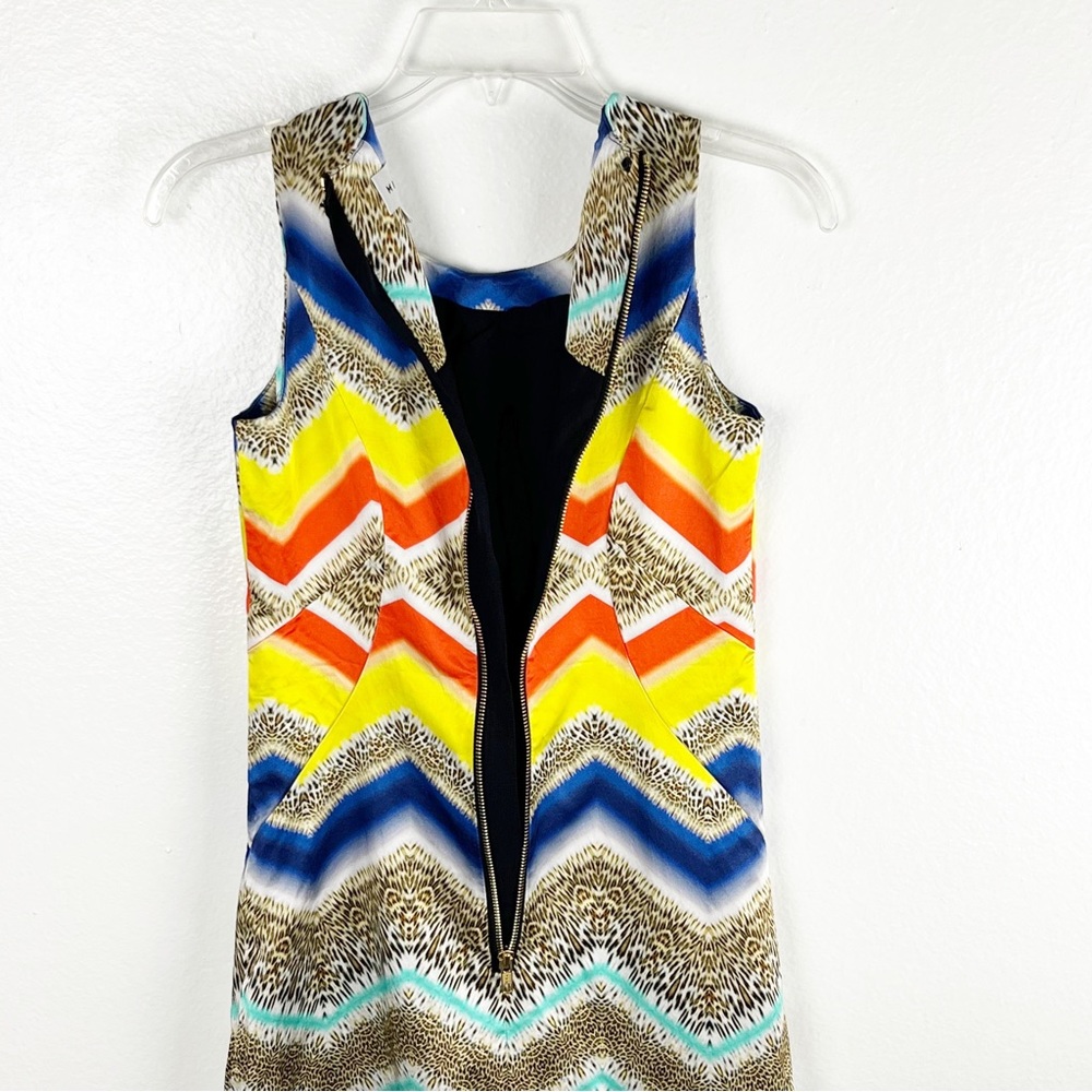 Milly Multicolored Chevron Pattern Sleeveless Exp… - image 8